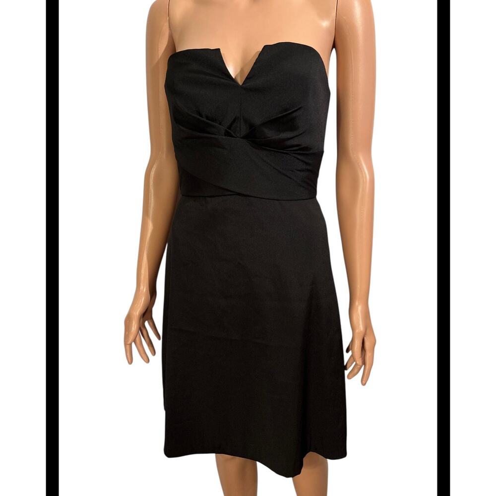 White House Black Market Black Strapless Size 0